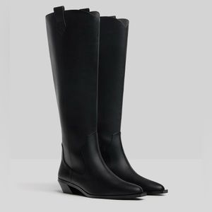 Bershka cowboy knee high boots size‎ eur 38